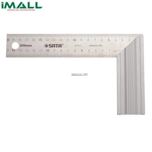 Thước Ê ke vuông 20cm/8in Sata 91411