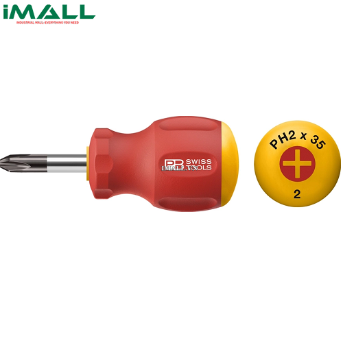 Tua Vít Lùn Stubby PH 2 Tay Cầm SwissGrip PB Swiss Tools PB 8195.2-35