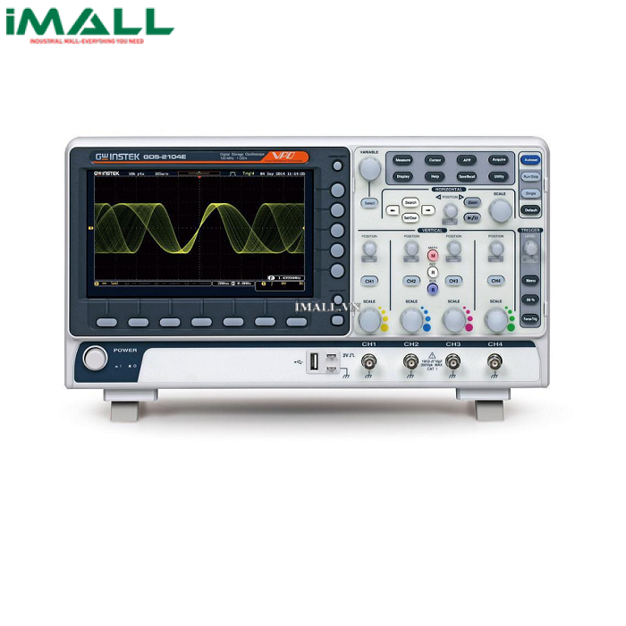 Máy hiện sóng GW INSTEK MSO-2104EA (100Mhz, 4 kênh, 1 Gsa/s, phân tích logic, Phát xung)