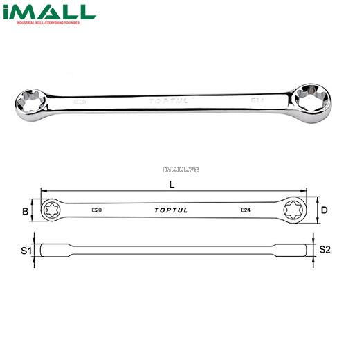 Cờ lê 2 đầu vòng TOPTUL AAAE1418