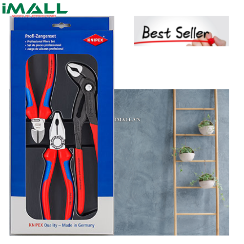 Bộ Kìm Gia Đình Best Seller Gồm 3 Cây Thông Dụng Knipex 00 20 09 V01