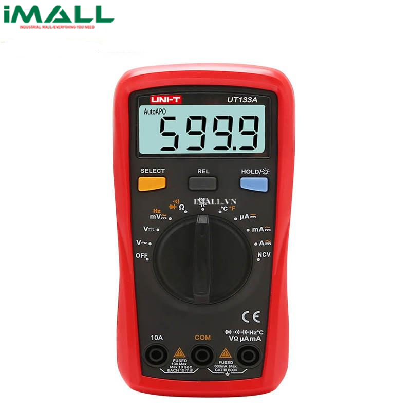 Đồng hồ vạn năng UNI-T UT133A (600V, 10A,10mF, nhiệt độ)