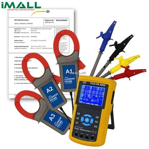 Máy phân tích công suất PCE PA 8000-ICA (10~600 ACV, 0.2~1200 ACA)