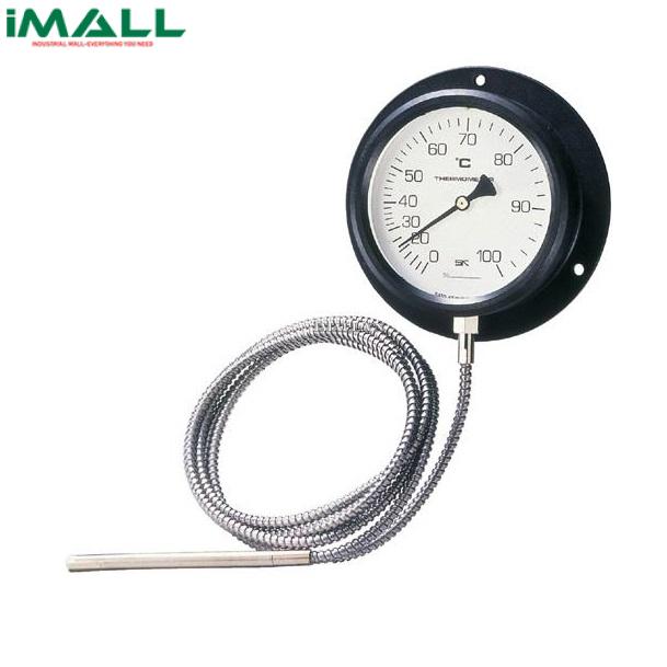 Đồng hồ đo nhiệt độ có dây dài skSATO LD-75E (3160-L, Đường kính mặt 75mm)