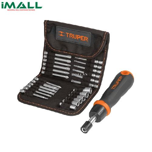 Bộ vỉ tô túi vải đuôi lục giác 1/4" và 18 chi tiết Truper JDM-26