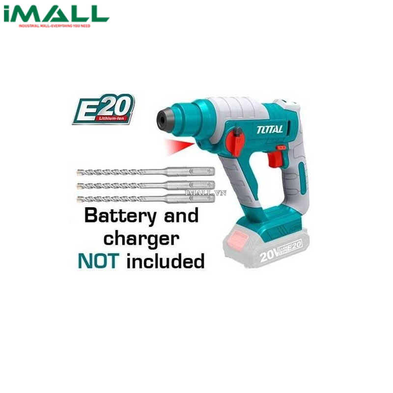 Máy khoan đục bê tông dùng pin (20V) E20 Total TRHLIE2001