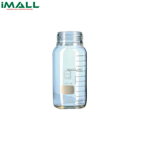 Chai trung tính cổ rộng GLS 80 500ml không nắp và vòng đệm Duran 1178392