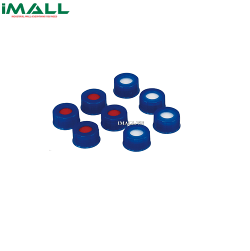 Nắp lọ (Màu xanh; Close-top, Đệm PTFE trắng/ đệm Septa đỏ; 9-425) SciLab SL.Vi1075
