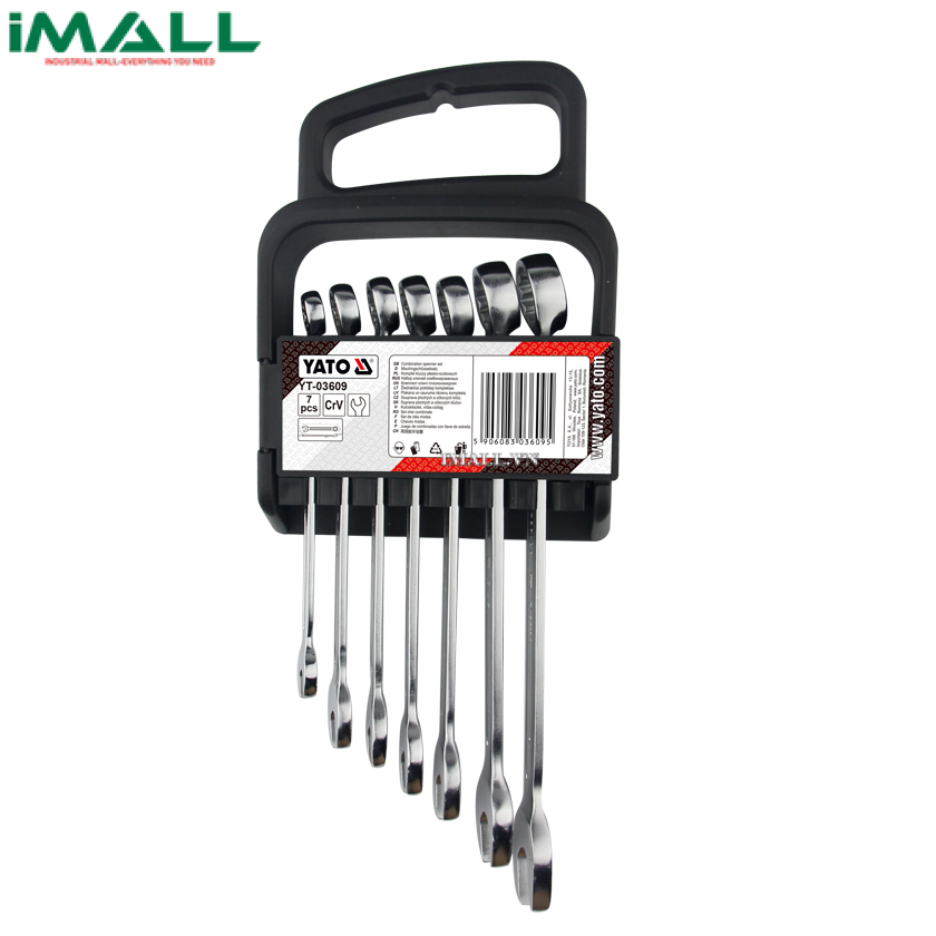 Bộ cờ lê vòng miệng 7 chi tiết Yato YT-03609 (10-19mm)