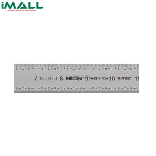 Thước lá thép (18”/450mm, (1mm, 0.5mm), rộng 30mm) Mitutoyo 182-145