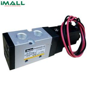 Van điện từ PARKER 5 cửa 2 vị trí, 1 Coil, Ren 21 PHS-541S-15-220V