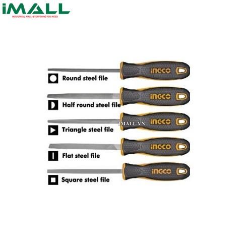 Bộ giũa thép 5 chi tiết (8") INGCO HKTFS0508