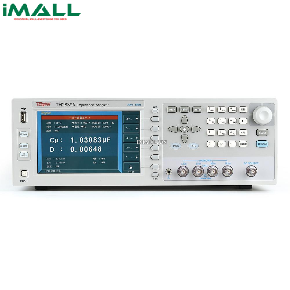 Máy phân tích trở kháng Tonghui TH2839A (20Hz-5MHz; 1mHz)