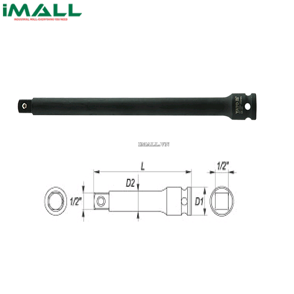 Khẩu nối Yato YT-1062 (1/2", L=250mm)
