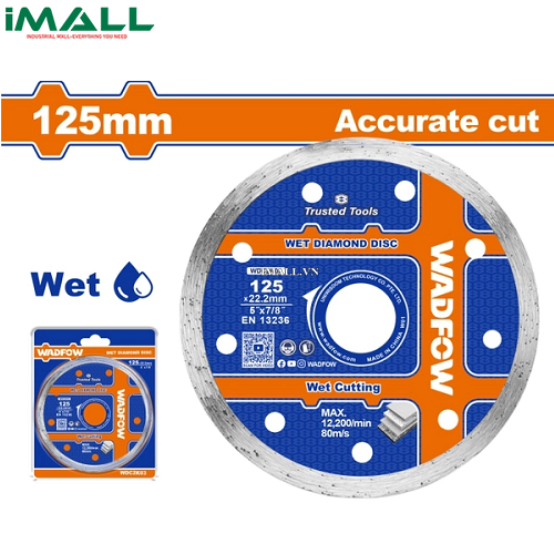 Lưỡi cắt gạch ướt 125x22.2mm Wadfow WDC2K03