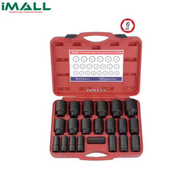 Bộ Khẩu Loại Dài Dùng Cho Súng 3/4" GENIUS DI-621M (21 Chiếc 19mm~50mm)