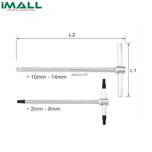 Tuýp chữ T đầu lục giác 8mm Toptul AGDB0825