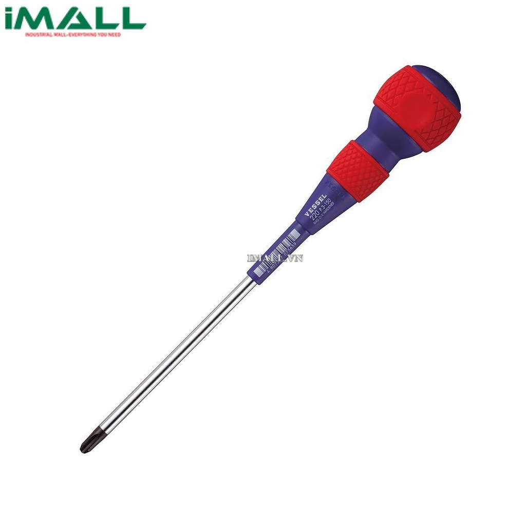 Tô vít 4 cạnh cán đầu bi Vessel 220 (No.3x150mm)