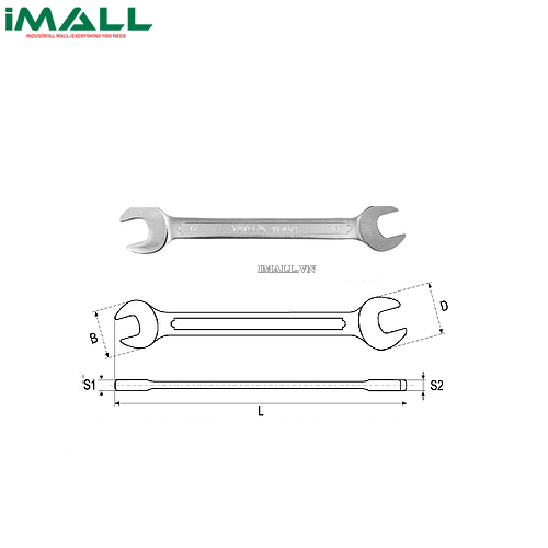 Cờ lê 2 đầu miệng hệ mét Yato YT-03671( 7x9mm )