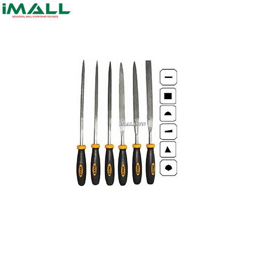 Bộ giũa mini 6 chi tiết (140mm) INGCO HKTF63