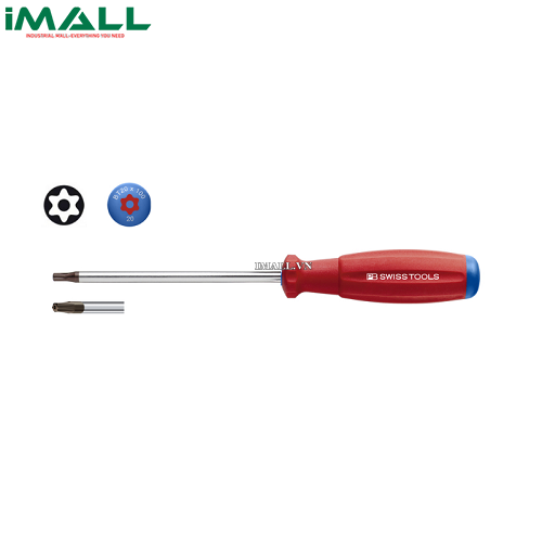 Tô Vít Hoa Thị Torx Có Lỗ T8 Tay Cầm Đỏ PB Swiss Tools PB 8400.B 8-60