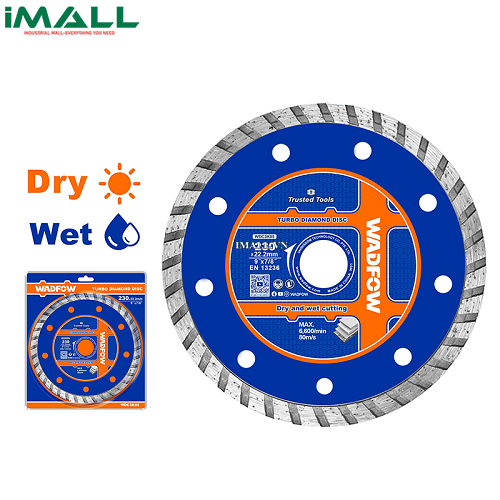 Lưỡi cắt gạch ướt 230x22.2mm Wadfow WDC2K05