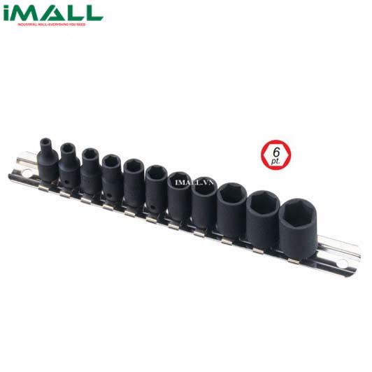 Bộ Khẩu Dùng Cho Súng 1/4" GENIUS TF-211S (11 Chiếc 1/8"~9/16")