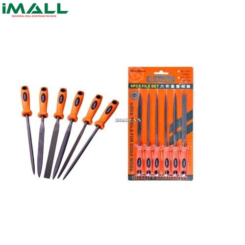 Bộ giũa mini 6 chi tiết (4x160mm) Asaki AK-3899