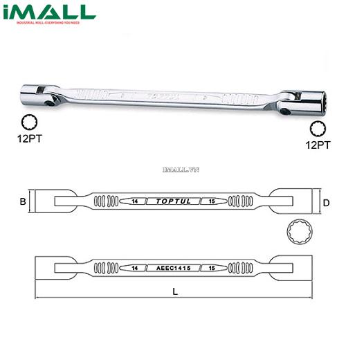 Điếu 2 đầu bông 06x07mm TOPTUL AEEC0607