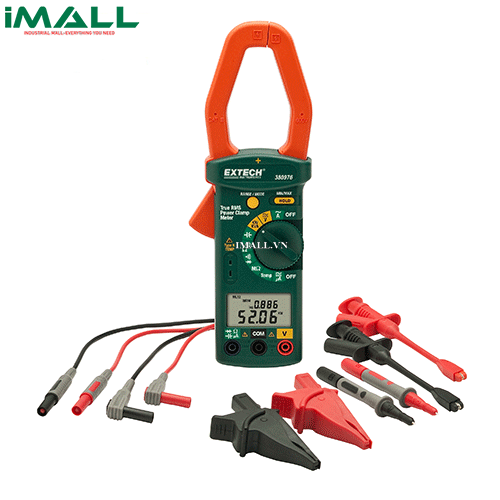 Ampe kìm phân tích công suất Extech 380976-K (1000A, True RMS)
