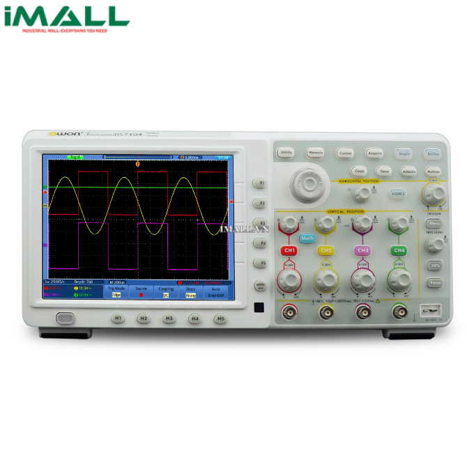 Máy hiện sóng số, màn hình cảm ứng OWON TDS7104 (100Mhz, 4 CH, 1Gsa/s)