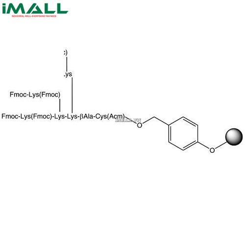 Hóa chất Fmoc₈-Lys₄-Lys₂-Lys-Cys(Acm)-ß-Ala-Wang resin (Chai thủy tinh 1g) Merck 8561650001