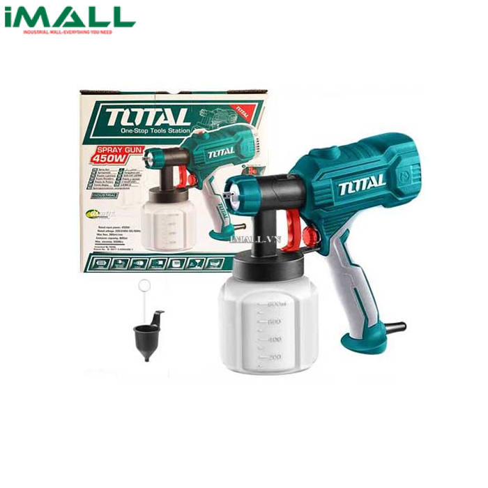 Súng phun sơn dùng điện (450W, 380ml / phút) Total TT3506