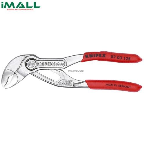 Kìm Nước Mỏ Quạ mini Cobra®  Mở đến Ø29mm dài 125mm Mạ chrome Knipex 87 03 125