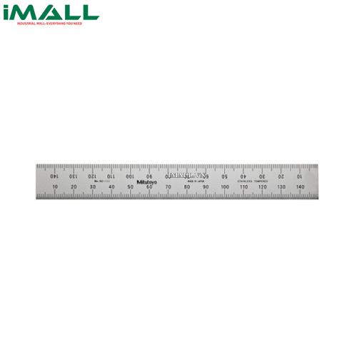 Thước lá thép (150mm, (1mm, 0.5mm), rộng 19mm) Mitutoyo 182-111