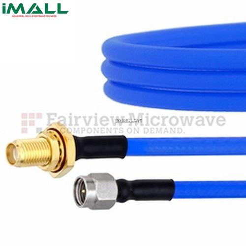 Cáp SMA Female Bulkhead - SMA Male Bulkhead Fairview FMCA1038 (FM141FLEX Coax; 27 GHz )