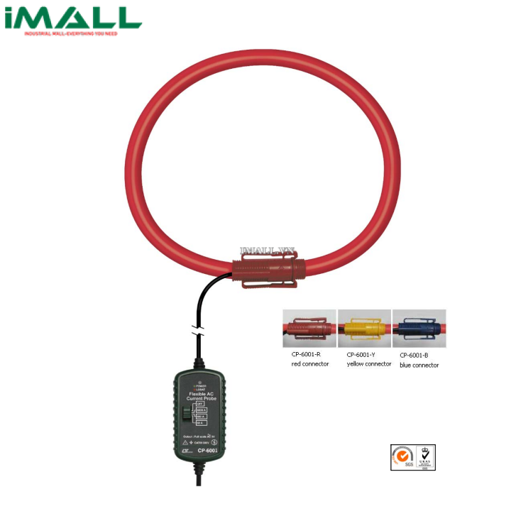 Dây kẹp đo dòng điện AC LUTRON CP-6001-Y (6000A, màu vàng, nguồn ngoài)