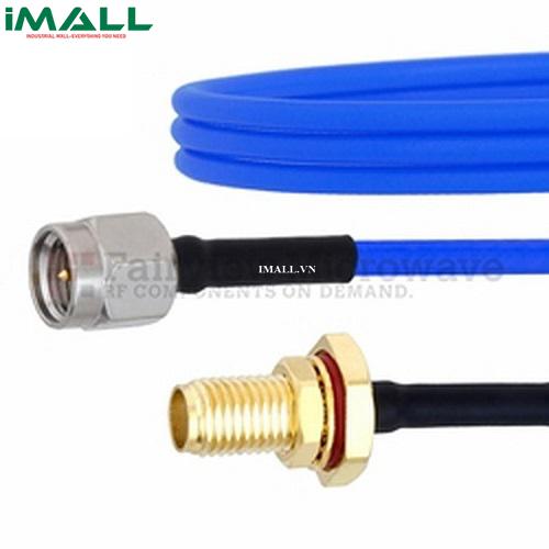 Cáp SMA Male - SMA Female Bulkhead Bulkhead Fairview FMCA1042 (FM086FLEX Coax; 27 GHz )