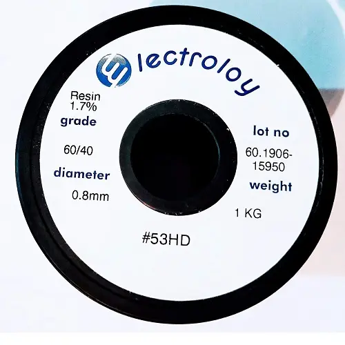 Cuộn thiếc hàn Electroloy 60/40 0.8mm (500g)