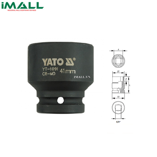 [577669316301] Khẩu mở ốc cho súng Yato YT-1091 (3/4", 41mm)