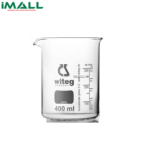 Cốc đong thấp thành có logo Witeg WITEG 5 500 250 B (250ml, 10 cái)