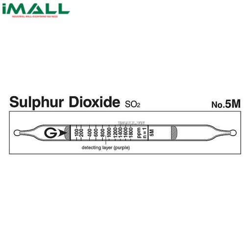 [62884] Ống dò đo nhanh Sulfur dioxide SO2 Gastec 5M (20 ~ 3600ppm)