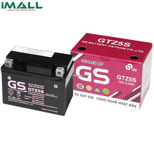[635969303520] Bình ắc quy GS MF GTZ5S (12V-3.5AH)