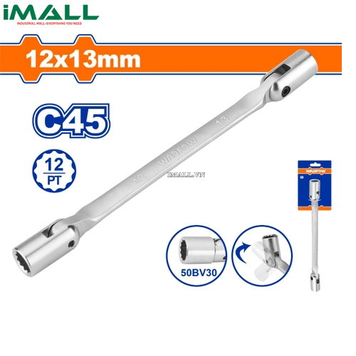 Cờ lê 2 đầu tuýp lắc léo 16x17mm Wadfow WTH2E05