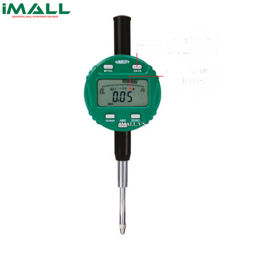 [647118294956] Đồng hồ so điện tử INSIZE 2104-25FQ (25.4mm/1”; 0.01mm, nắp lưng phẳng)