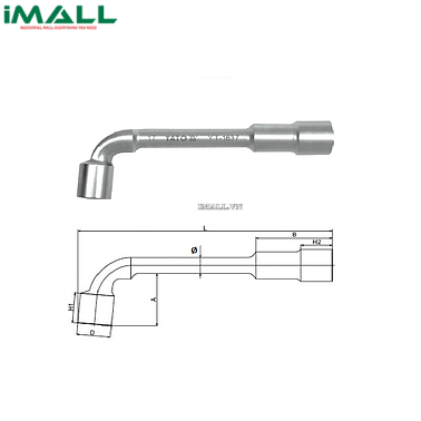 [967746327125] Cờ lê điếu chữ L 2 đầu lục giác Yato YT-1629 (9mm)