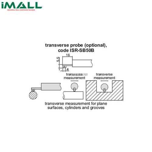 [797642312624] Đầu do ngang INSIZE ISR-SB50B ( dùng cho ISR-S1000B)
